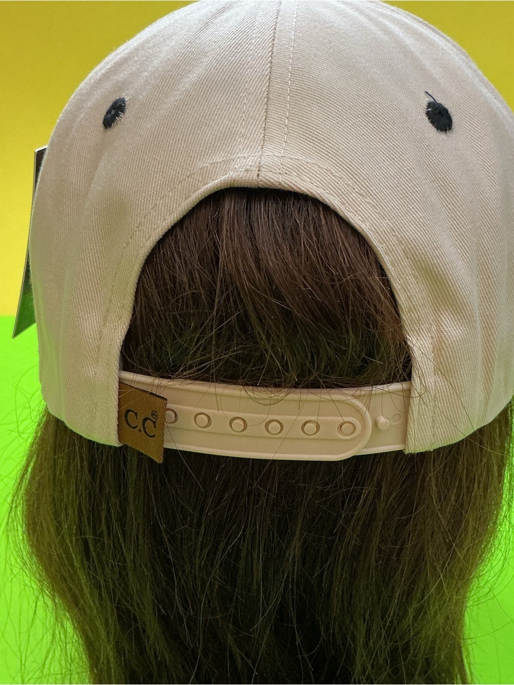 My Wife Is Always Right Embroidered Trucker Hat - Cream & Black - Picture 2 of 2